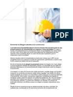 Prevención de Riesgos Laborales en La Construcción