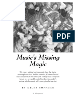 Music's Missing Magic - Miles Hoffman