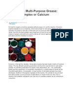 Calcium Sulfonate Grease vs. Lithium Complex