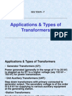 Application & Types of Transformers