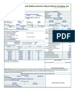 Electricity Bill Receipt MP