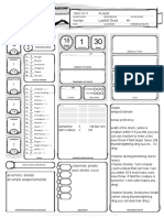 5E D&D Basic - Character Sheet (Form) PDF