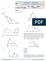 PRE INTENSIVO REVISÃO Semelhança e Triangulo Retângulo