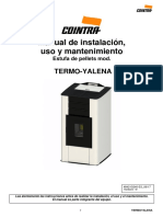 Manual Instalacion Uso Mantenimiento Termo Estufa Pellet Termo Yalena Cointra PDF