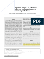 Effect of Acupuncture Treatment On Depression. Correlation Between Psychological Outcomes and Salivary Cortisol Levels