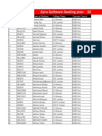 Ajira Software - Seating Plan Sent To Deopt