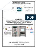 Cours de Caracterisation Des Materiaux PDF