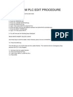 Mazak 640M PLC Edit Procedure