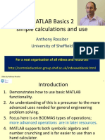 L1-MATLAB Basics 2 - Simple Calculations and Use PDF