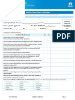 Medical Certificate