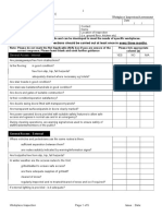 Workplace Inspection Checklist Template