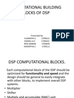 Computational Building Blocks of DSP