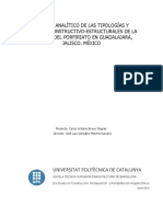 Estudio Analítico de Las Tipologías y Sistemas Constructivo-Estructurales de La Vivienda Del Porfiriato en Guadalajara, Jalisco.