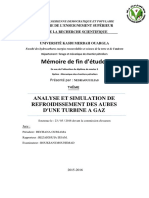 Analyse Et Simulation de Refroidissement Des Aubes Dune Turbine A Gaz