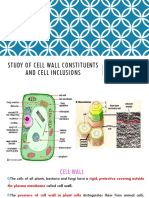 Study of Cellwall Constituents and Cell Inclusions