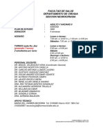 Plan de Estudios Neurocirugia