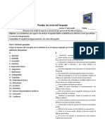 Prueba de Lenguaje y Sociedad Hispanoamerica y Los Vicios Del Lenguaje