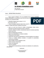 Informe Tecnico Pedagogico 2019