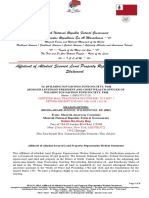 Affidavit of Allodial Secured Land Property Repossession Noble R J Bey Dec 2019 