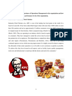 Analysis of Operation Management at KFC