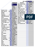 TJ Media TKR304p - 2017 Song List