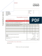 Translation Invoice Template v3