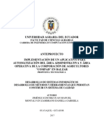 Implementación de Un Aplicativo para La Automatización Del Area Administrativa y Operativa de La Corporación Compab