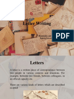 Lecture 11 Letter Writing