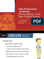 High-Performance Javascript:: Why Everything You'Ve Been Taught Is Wrong