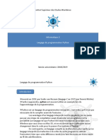 Langage Python PDF