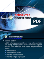 Pengantar Sistem Produksi