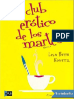 El Club Erótico de Los Martes (Lisa Beth Kovetz)