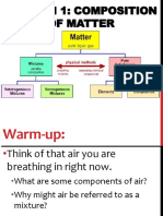 15.1 Composition of Matter