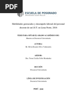 tesis titulada “Habilidades gerenciales y desempeño laboral del   personal docente de un I.S.T.  en Lima Norte, 2016”, con la finalidad de determinar cómo influyen Las habilidades gerenciales y el desempeño laboral.