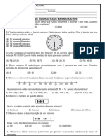 Atividade Diagnóstica Matemática 2020