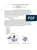 Design and Analysis of A Brake Caliper 1