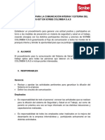 Anexo 37. Procedimiento Comunicación Interna - Externa