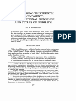 13th Amendment Not Ratified Law Review Article PDF