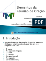 Ensino 5 - Elementos Da Reunião de Oração RCC