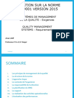 Formation Norme ISO 9001 V 2015-Etudiant