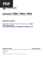 Lexmark T652 T652 T654 UsersGuide Es PDF