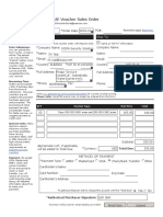 Americas Voucher Order Form