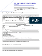 Daycare Application 2015