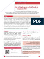 In Vitro Degradation of Polydioxanone Lifting Thre