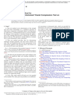 ASTM D2850 Unconsolidated-Undrained Triaxial Compression Test