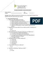 Training Needs Assessment