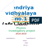 PHYSICS Investigatory Project