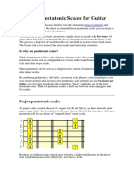 Different Pentatonic Scales For Guitar