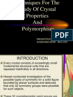 Techniques For The Study of Crystal Properties