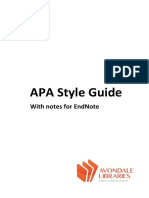 APA With Endnote PDF